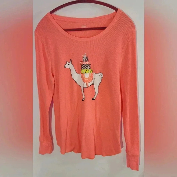 Old Navy Llama Holiday PJ Top Size XL - NWOT - Picture 1 of 4